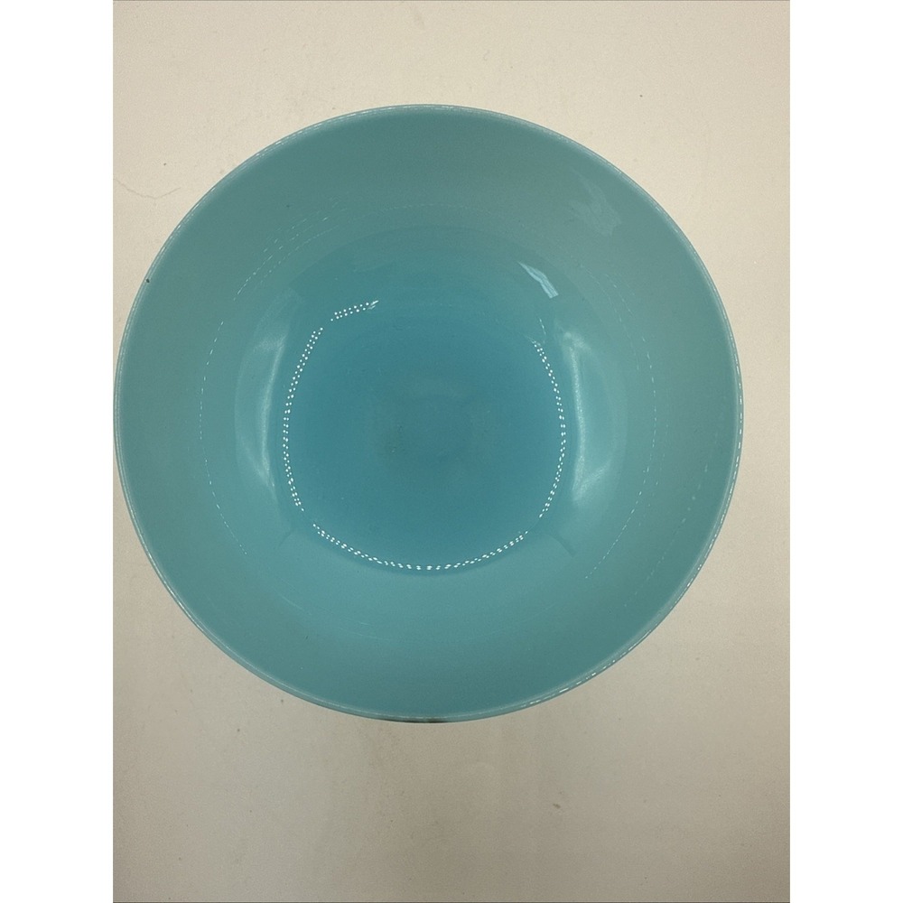 Vtg Portieux Vallerysthal Robin Egg Blue Opaline Glass Goblet 4.25" #13526 - Picture 7 of 7